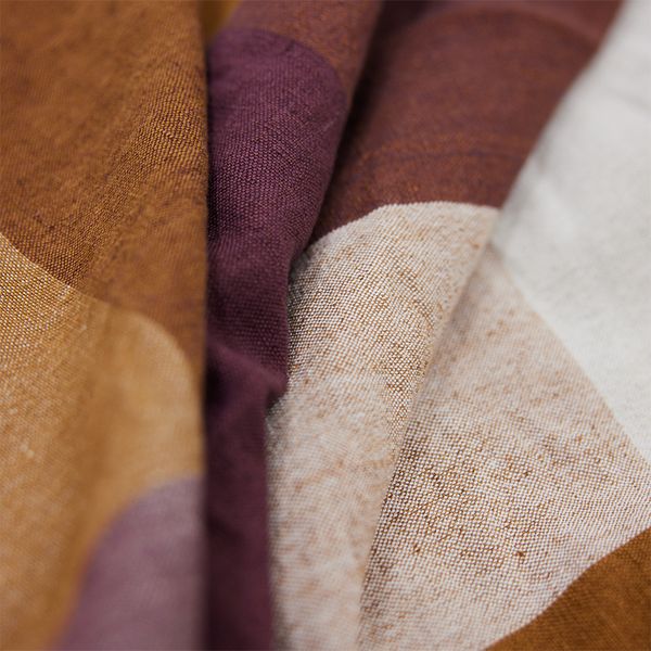 Duk, Vida check amber/burgundy (140x220 cm)