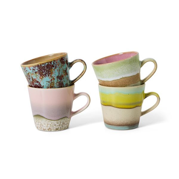 Kopp americano, 70s ceramics, umber