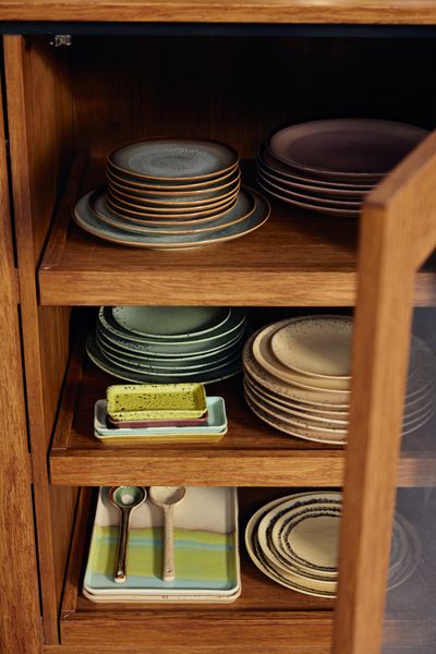Desserttallerken 70s ceramics contrast (sett av 2)