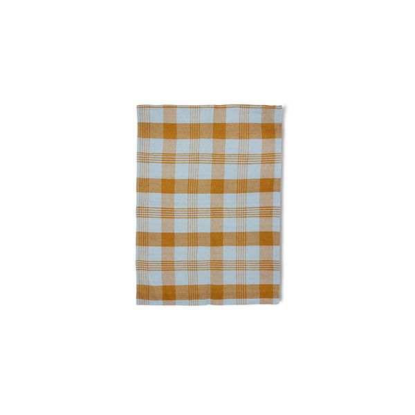 Kj&oslash;kken h&aring;ndkle amber/blue,  (50x70cm)